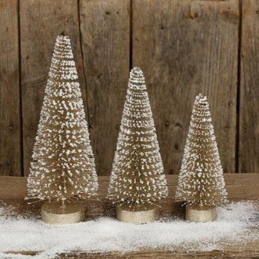 Champaign White Glitter Tree 10 - The Fox Decor